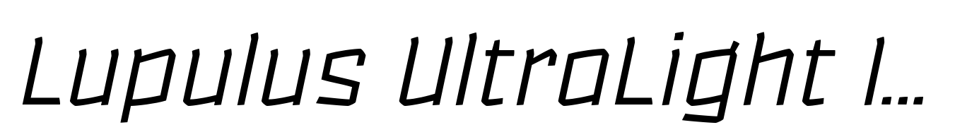 Lupulus UltraLight Italic